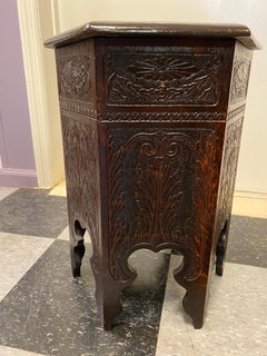 Vintage Carved Stool/Pedestal
