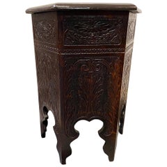 Vintage Carved Stool/Pedestal