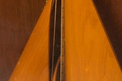 Vintage Carved Wooden Sailboat in a Shadow Box