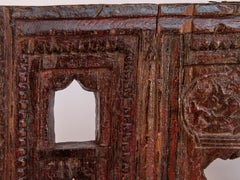 Vintage Carved Wooden Votive or Picture Frame, Mid-20th Century, India
