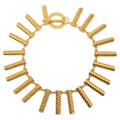 Collar Vintage Carven Paris con Cierre Logotipo Años 70