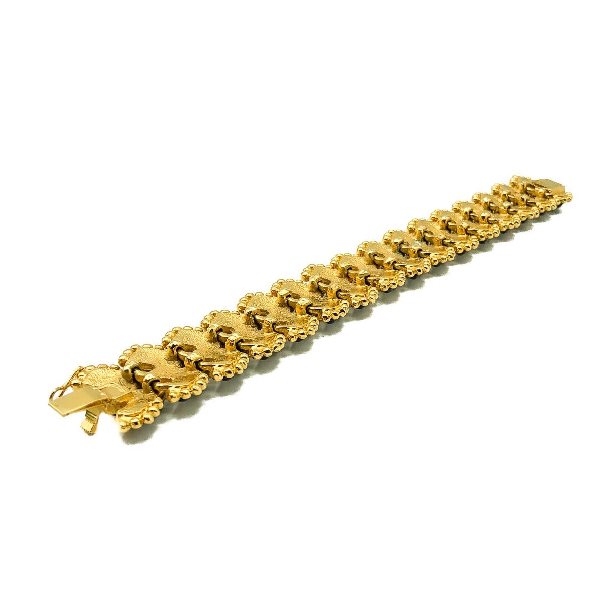Vintage Carven Paris Pate de Verre Gem Bracelet 1970s 3