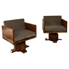 Vintage Case Pedestal Lounge Chairs, Sold Separately