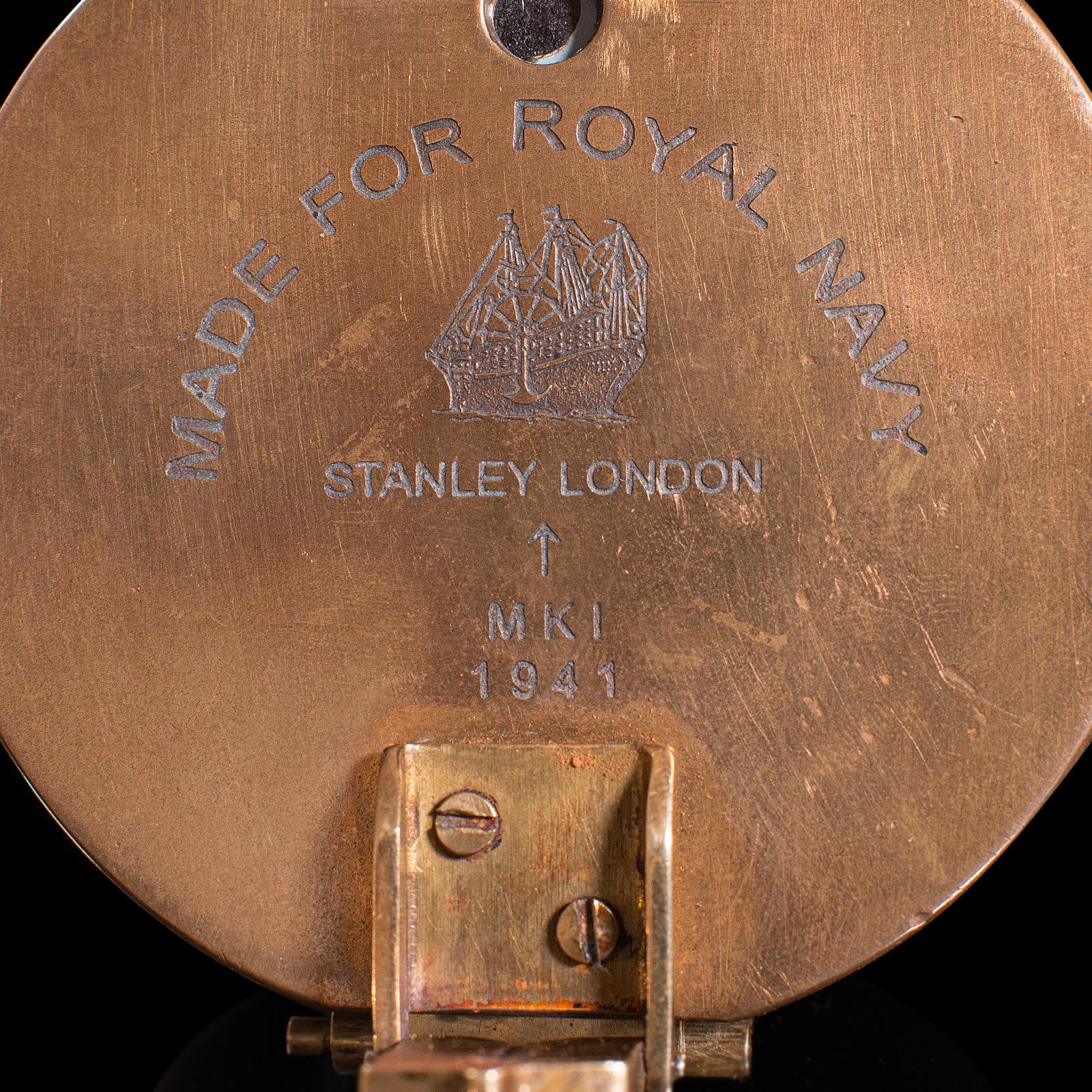 Vintage Cased Compass, English, Copper, Bronze, Maritime, Navigation Instrument 6