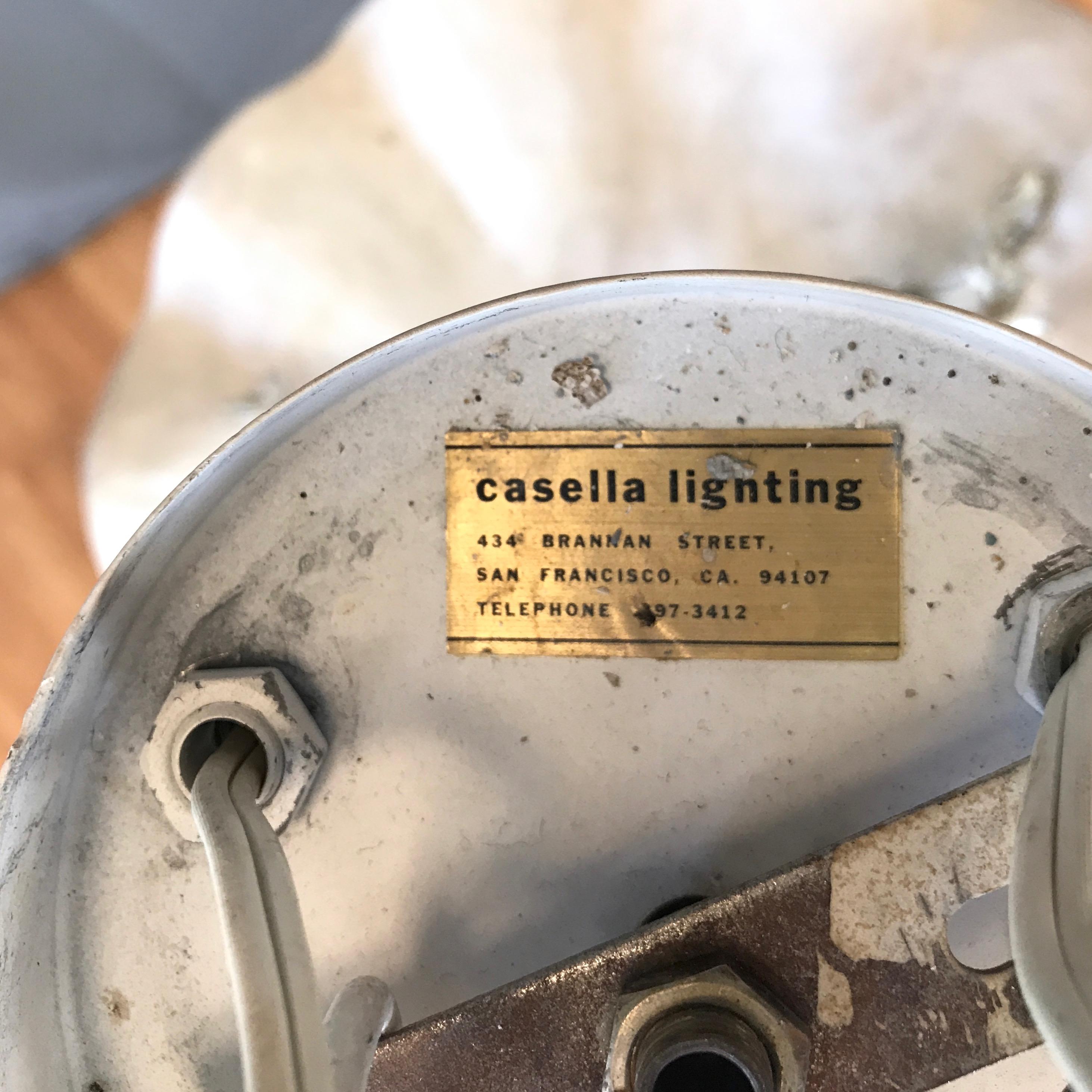 Vintage Casella Lighting Plaster Plafonnier in the Manner of Frances Elkins 4