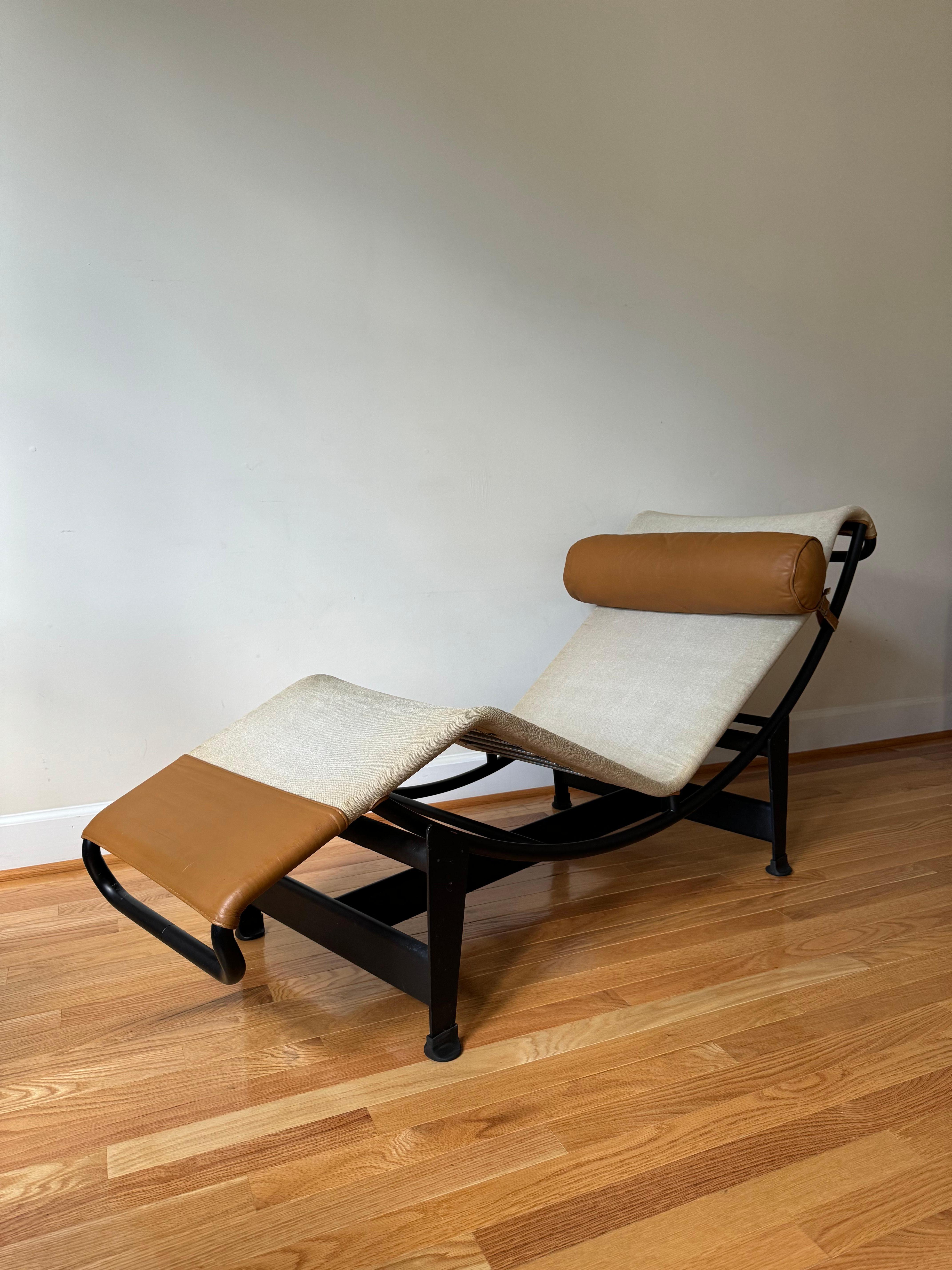 italien Chaise longue Cassina LC4 de Le Corbusier, Jeanneret, Perriand