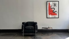 Vintage Cassina Le Corbusier, Jeanneret, and Perriand LC2 Club Chair