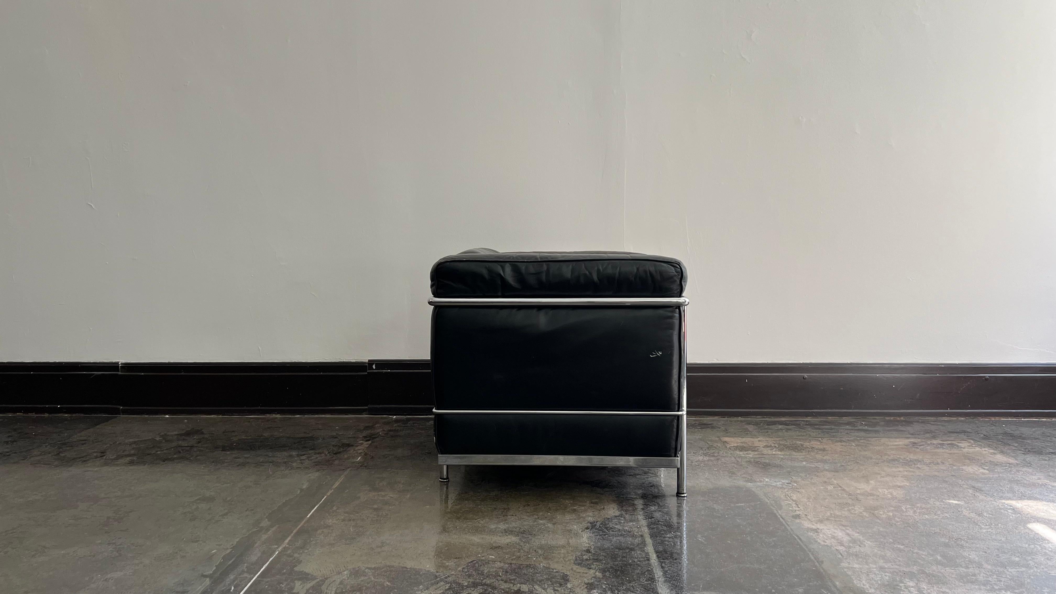 Vintage Cassina Le Corbusier, Jeanneret, and Perriand LC2 Club Chair 1
