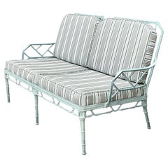 Asiento de amor "Calcuta" vintage de aluminio fundido según Brown Jordan