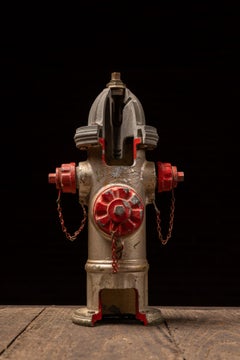Vintage Cast Aluminum Fire Hydrant Cross-Section Demonstration Model