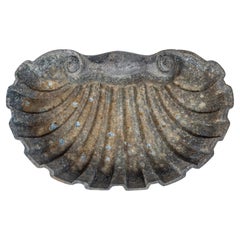 Retro Cast Aluminum Shell Form Garden Ornament, circa 1950's