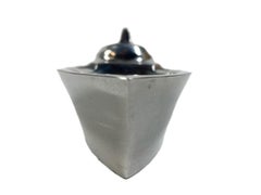 Vintage Cast Aluminum Streamlined Ashtray of Ocean Liner Form