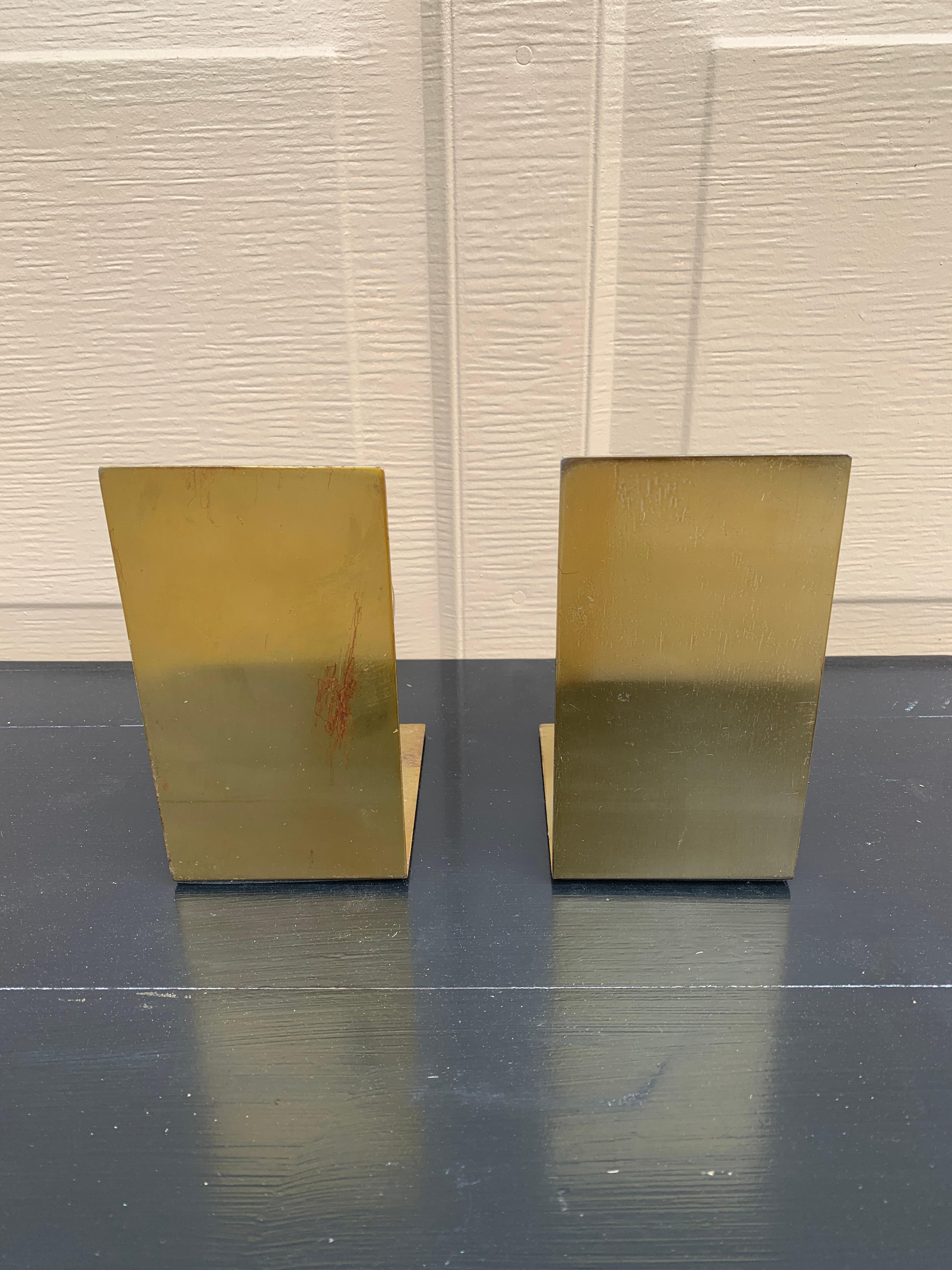 Vintage Cast Brass Celestial Armillary Sundial Bookends, Pair For Sale 1