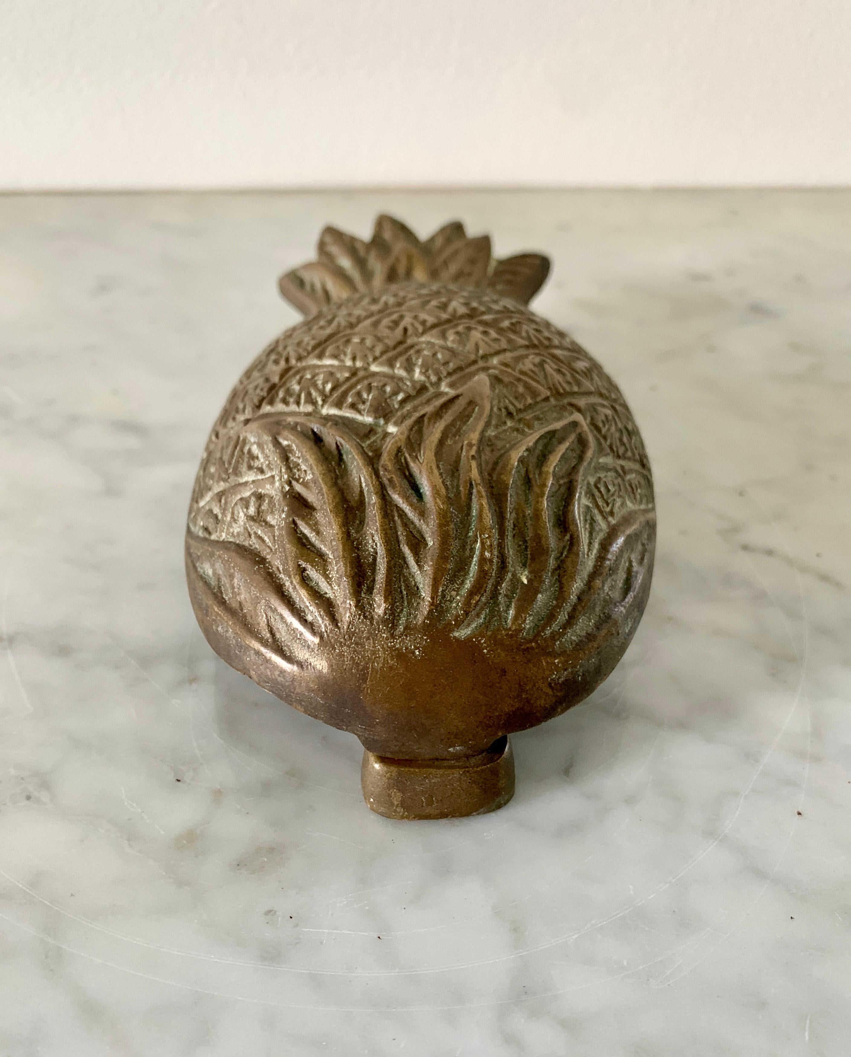 American Classical Vintage Cast Brass Pineapple Door Knocker