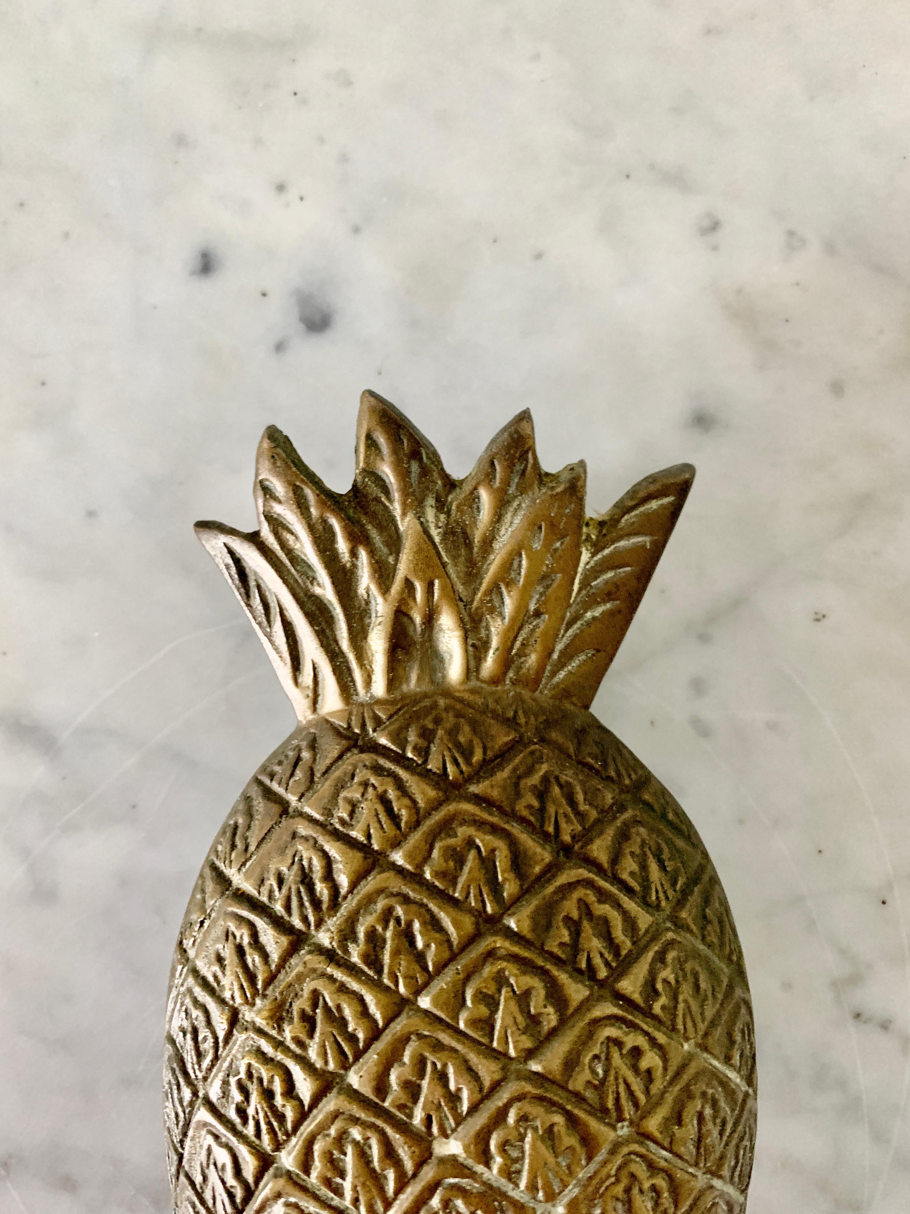 American Vintage Cast Brass Pineapple Door Knocker