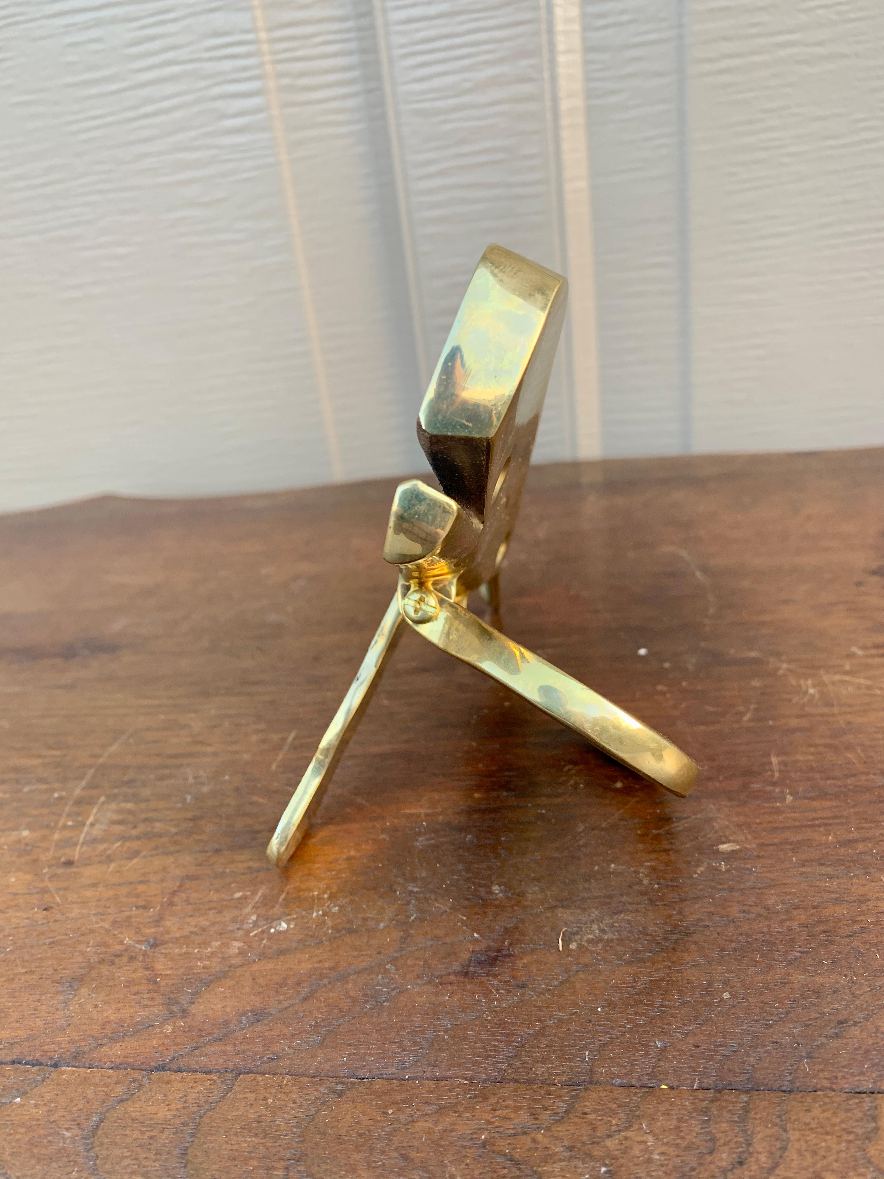 Vintage Cast Brass Whale Door Knocker 1