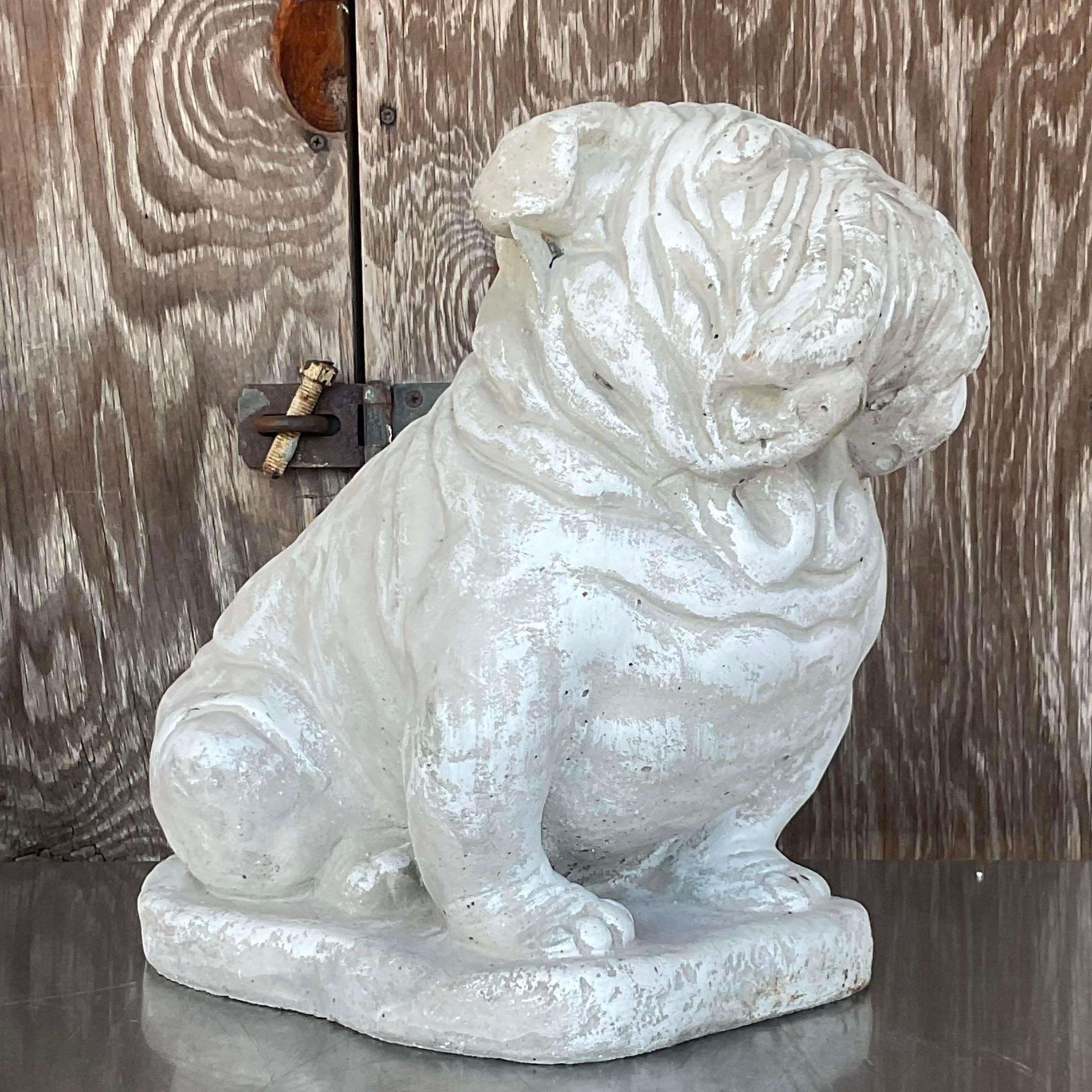 concrete georgia bulldog statue