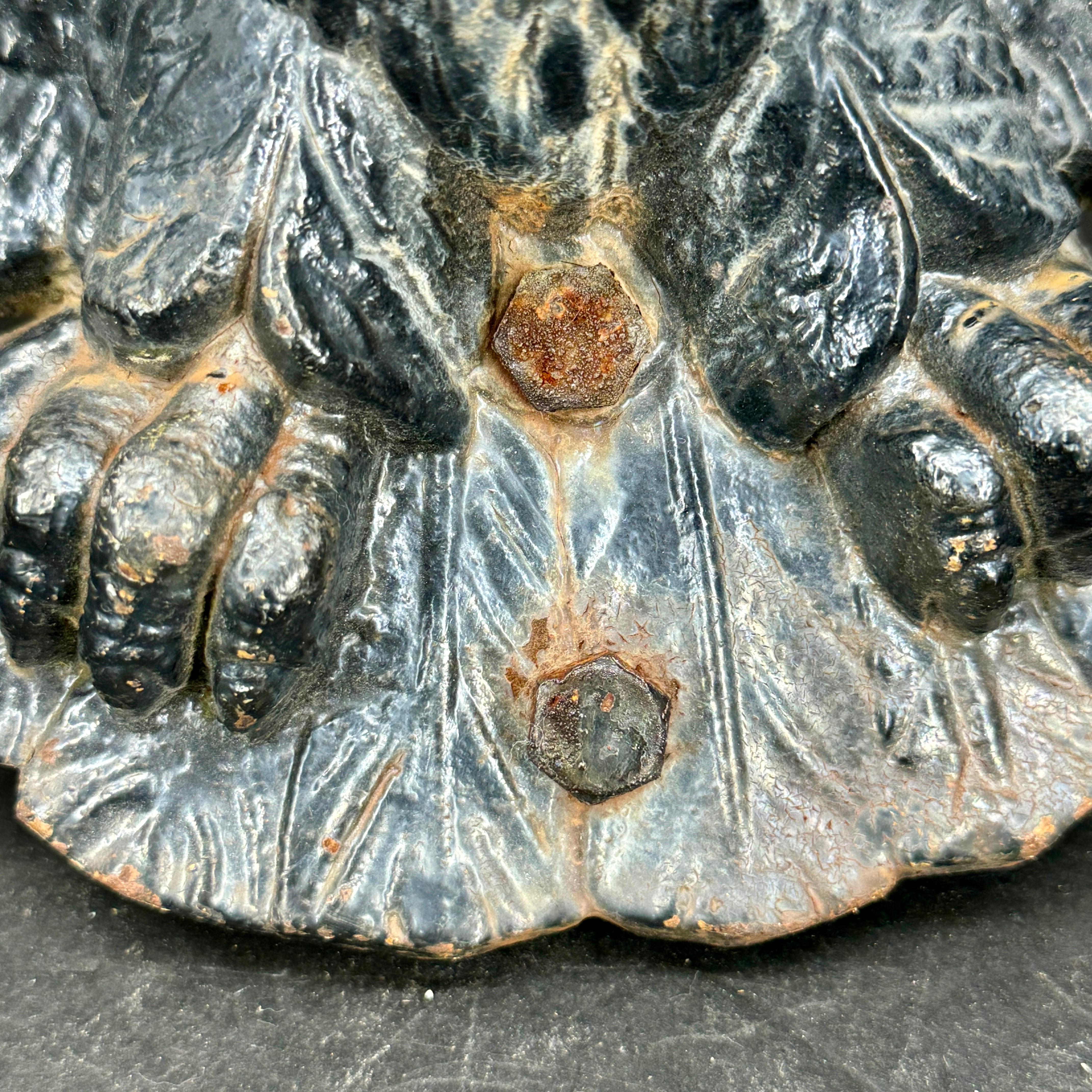 Vintage Cast Iron American Eagle Wall Plaque Fragment For Sale 8