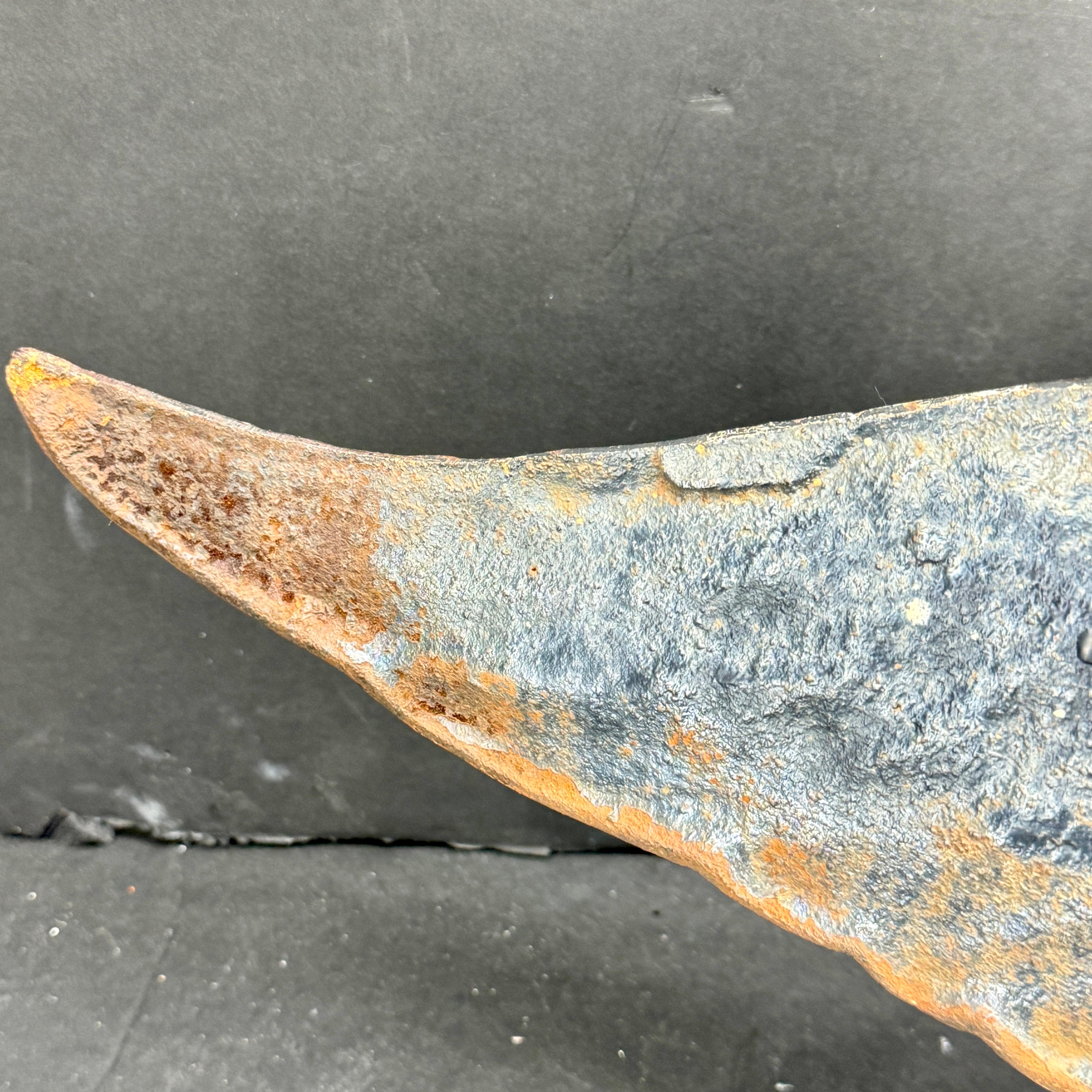 Vintage Cast Iron American Eagle Wall Plaque Fragment For Sale 14