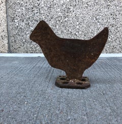 Vintage Cast Iron Chicken Boot Scraper