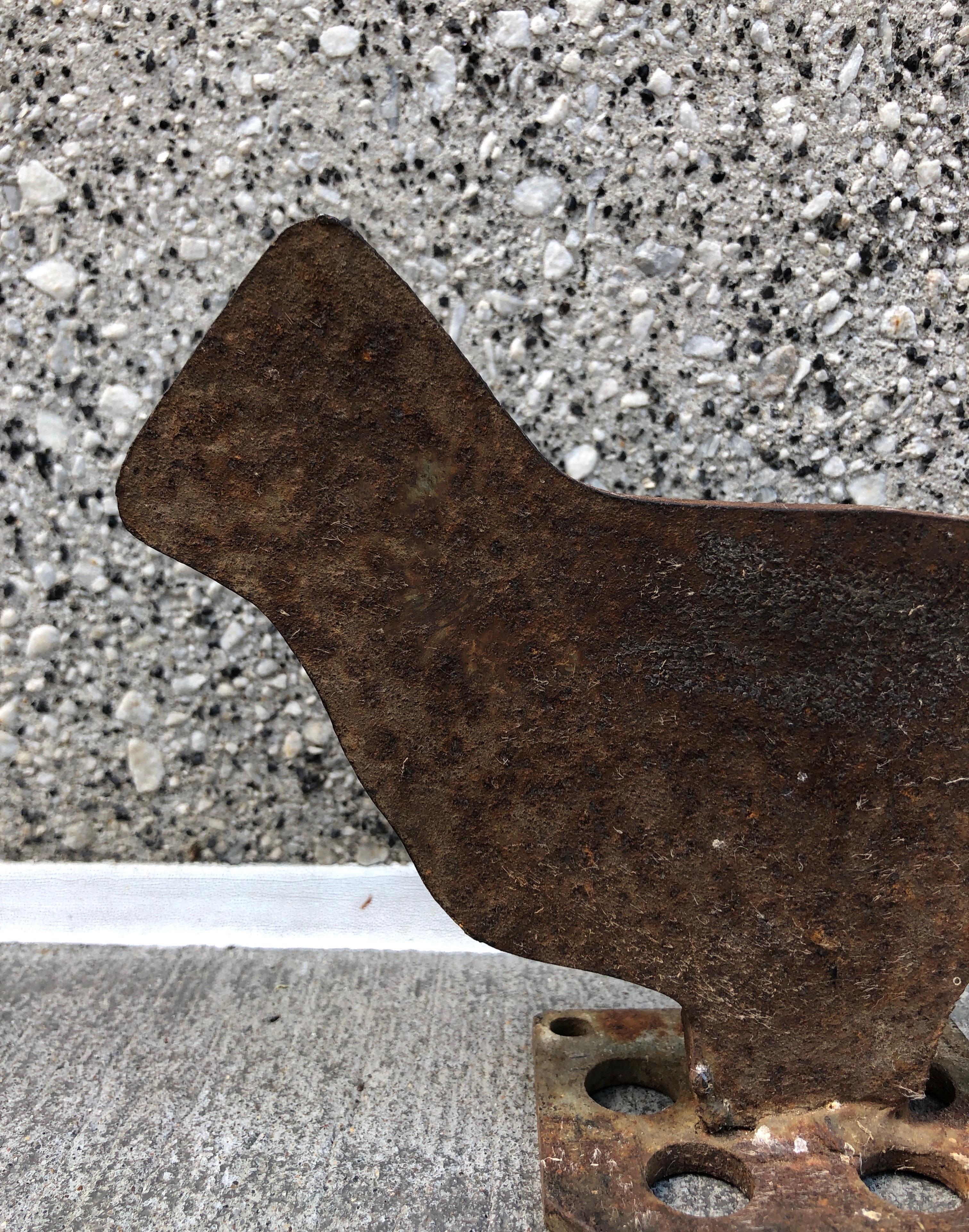 antique cast iron duck boot scraper