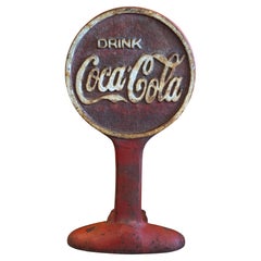 Vintage Cast Iron Coca Cola Doorstop / Sculpture