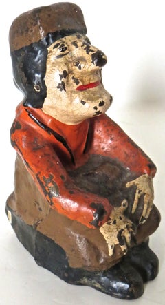 Vintage Cast Iron Doorstop "Carpenter" American, circa 1910