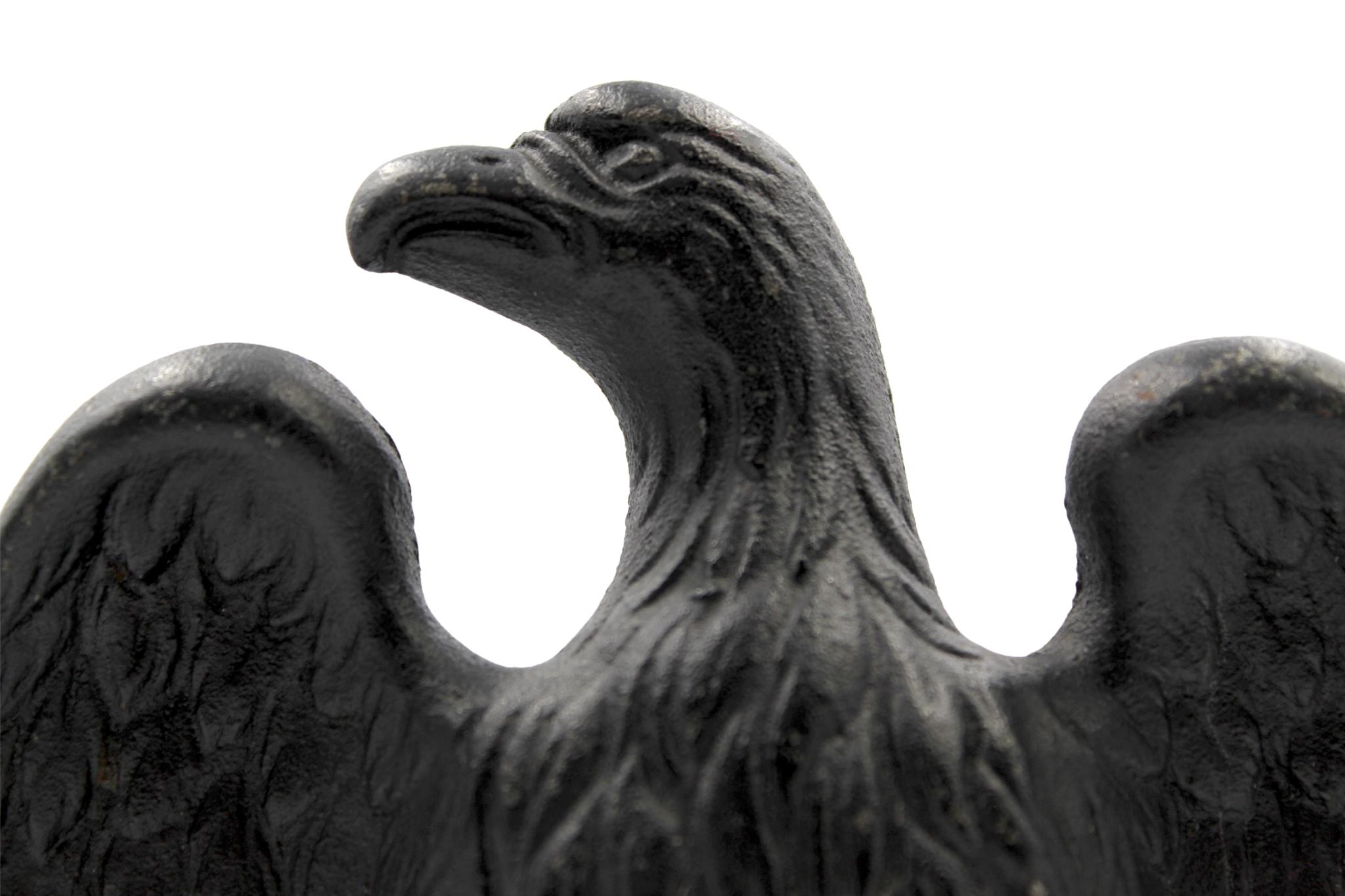 Mid-20th Century Vintage Cast Iron Eagle Bookends