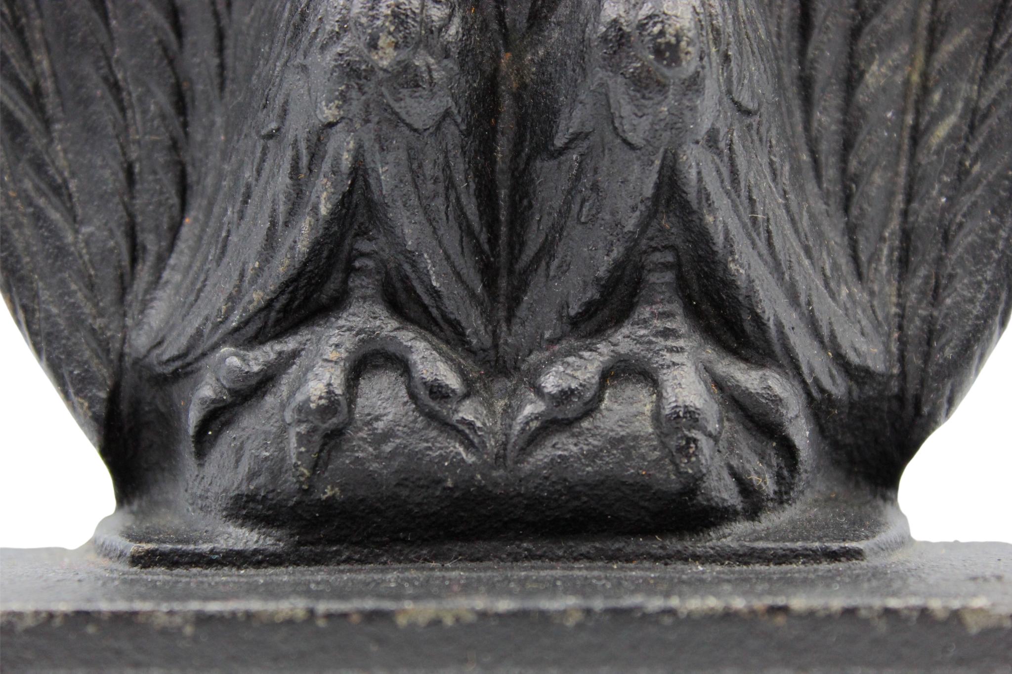 Vintage Cast Iron Eagle Bookends 1
