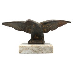 Vintage Cast-Iron Eagle Sculpture, Early 20th Century