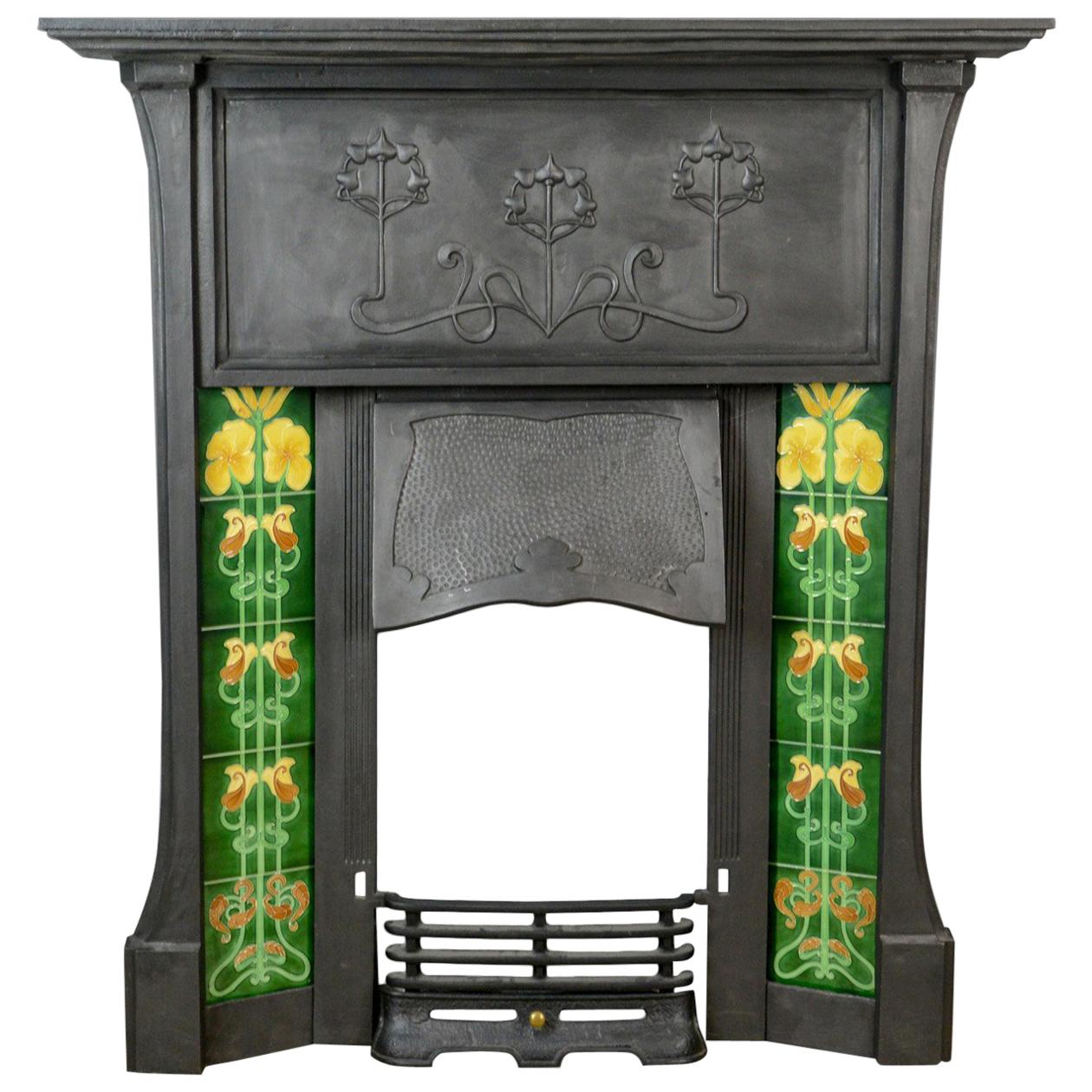 Vintage Cast Iron Fireplace Fender For Sale on 1stDibs