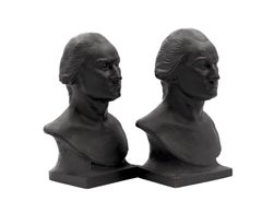 Vintage Cast Iron George Washington Bookends