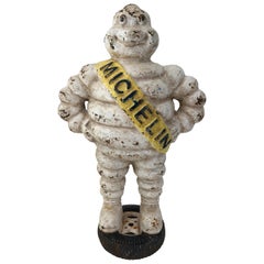 Antique Cast Iron Michelin Man Statue