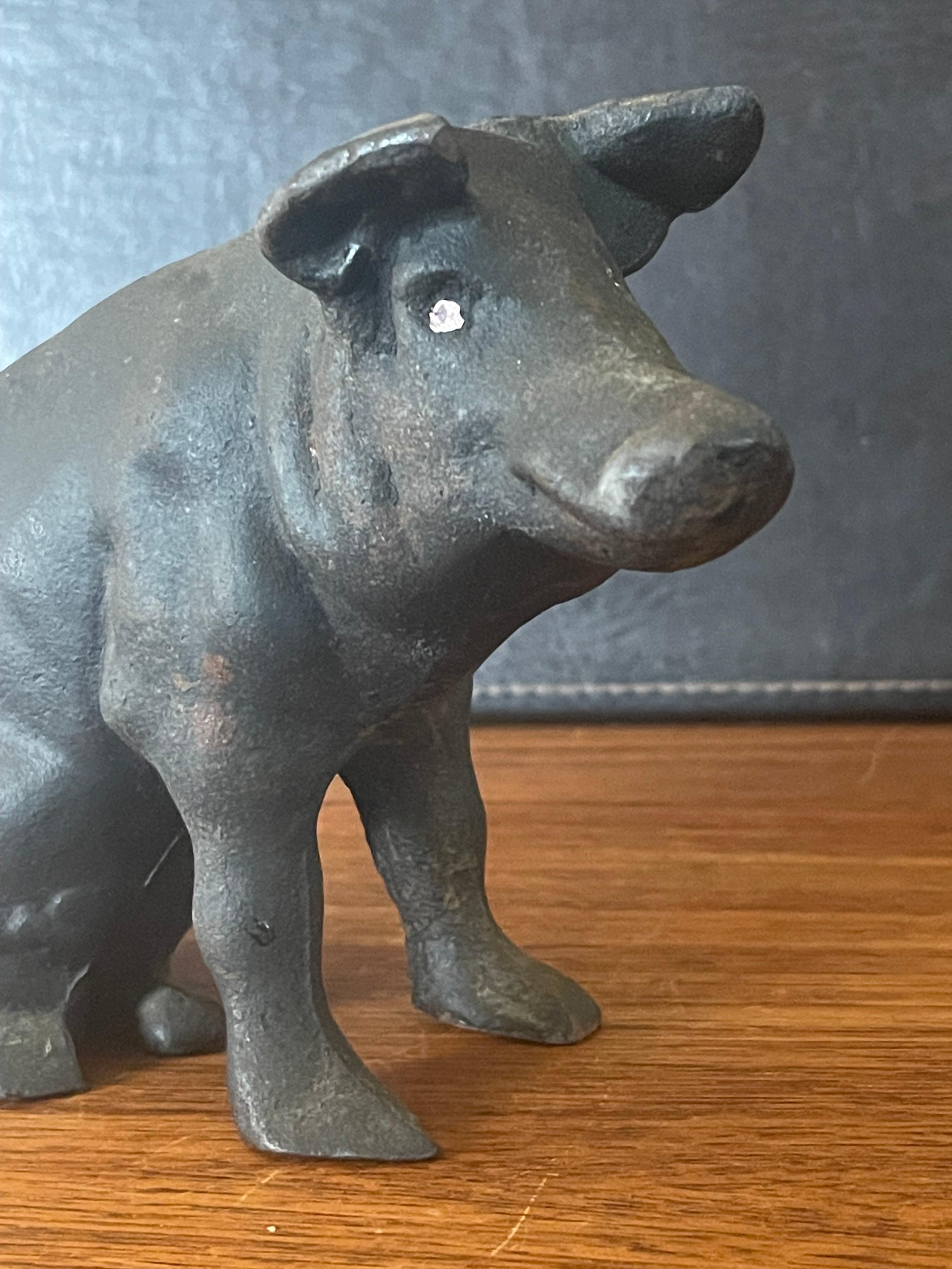 cast iron piggy bank value