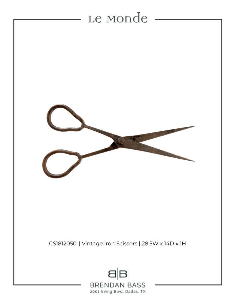 20th Century Vintage Cast Iron Scissors For Sale