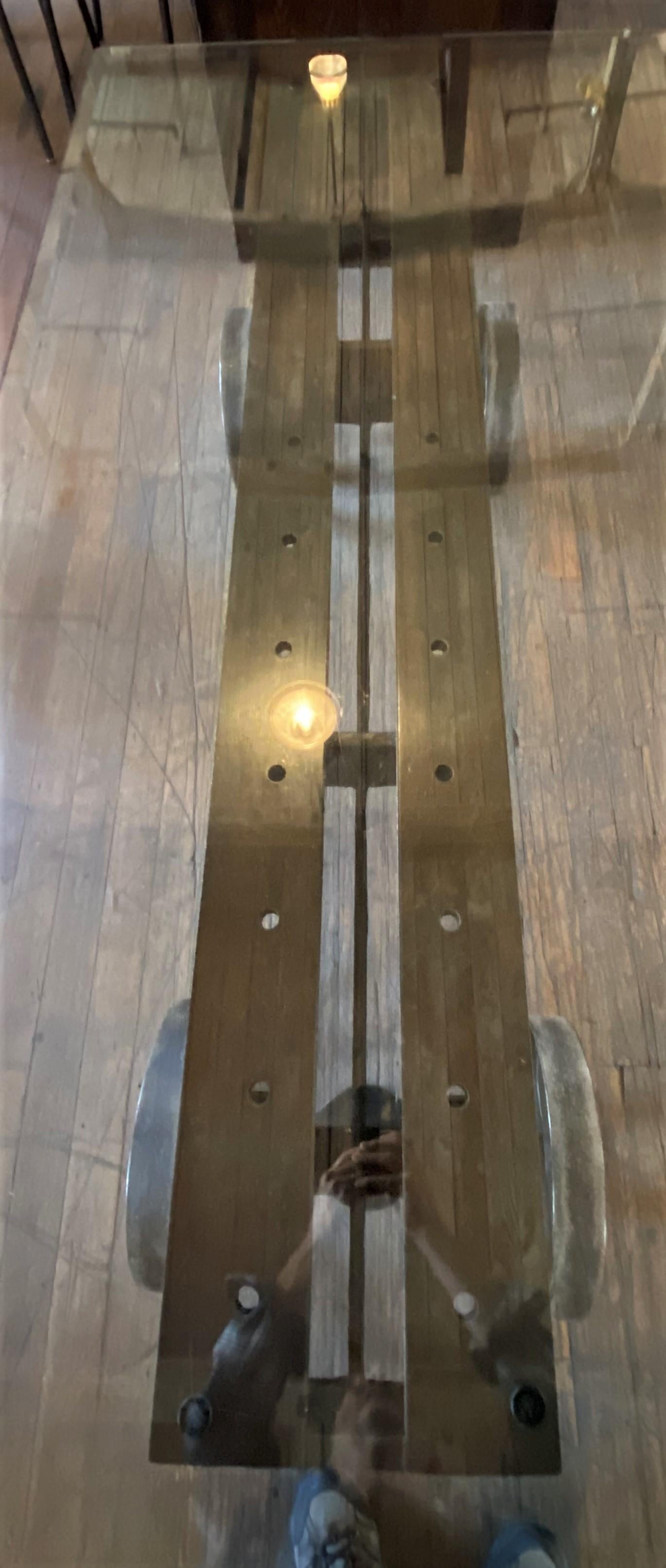 Vintage Cast Iron Table Base In Good Condition In Oakville, CT