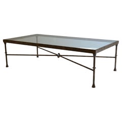Table vintage en fonte à la manière de Diego Giacometti - années 1980