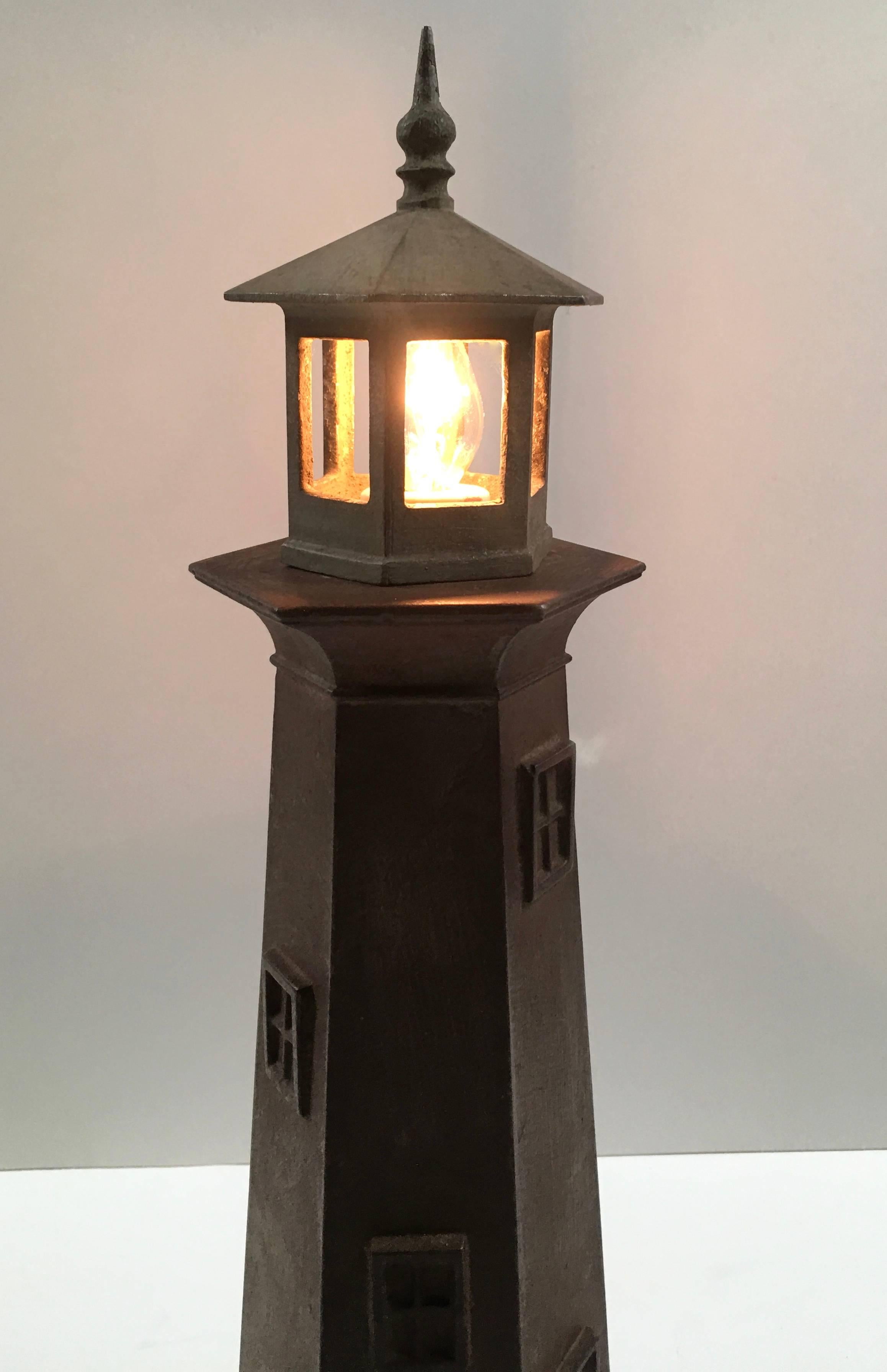 vintage lighthouse lamp