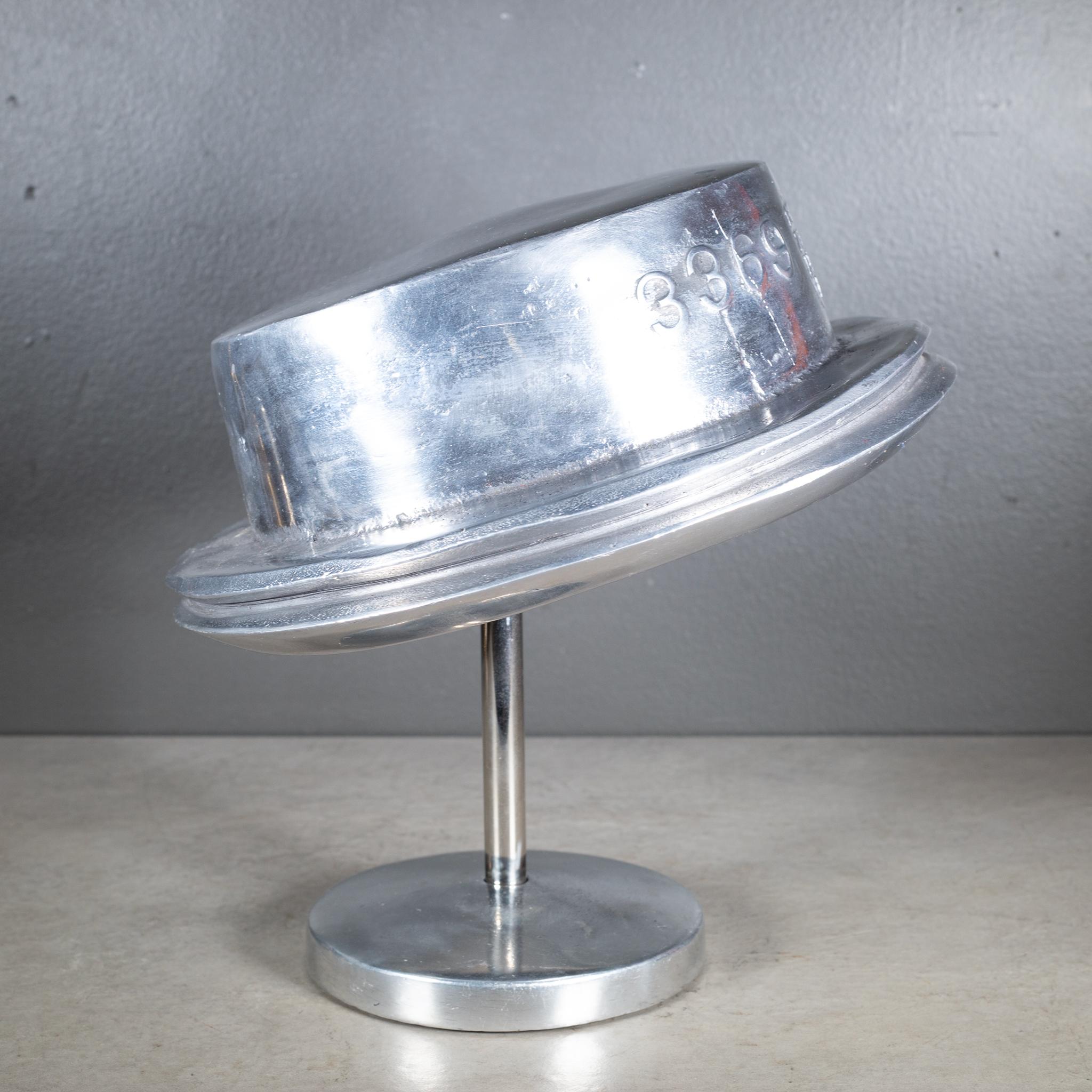 Vintage Cast Steel and Nickel Millinery Hat Store Display c.1966-1980 In Good Condition In San Francisco, CA