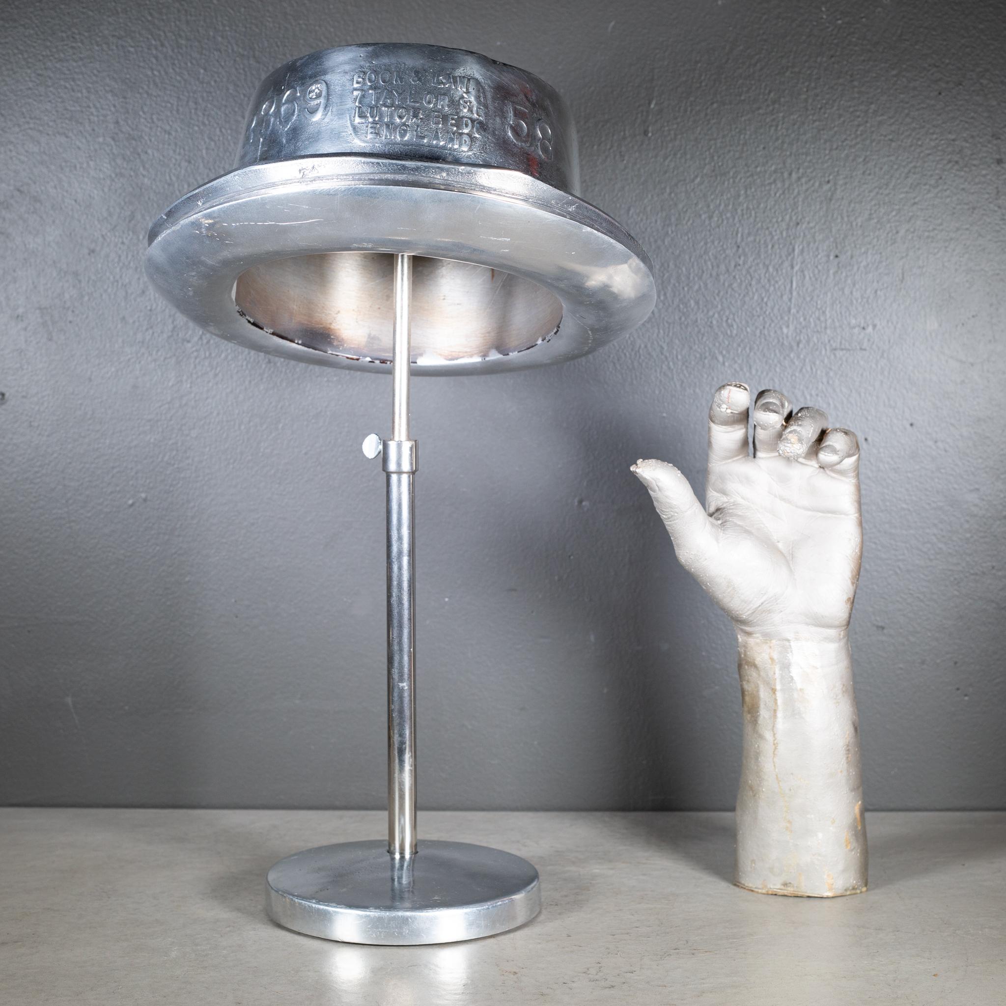 Vintage Cast Steel and Nickel Millinery Hat Store Display c.1966-1980 2