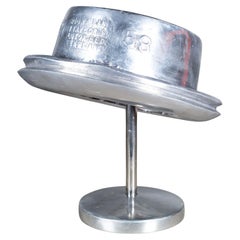 Vintage Cast Steel and Nickel Millinery Hat Store Display c.1966-1980