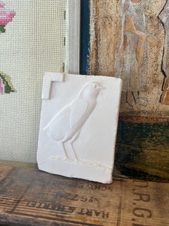 Vintage Cast Stone copy of a Quail Chick plaque by Metropolitan Museum of Art