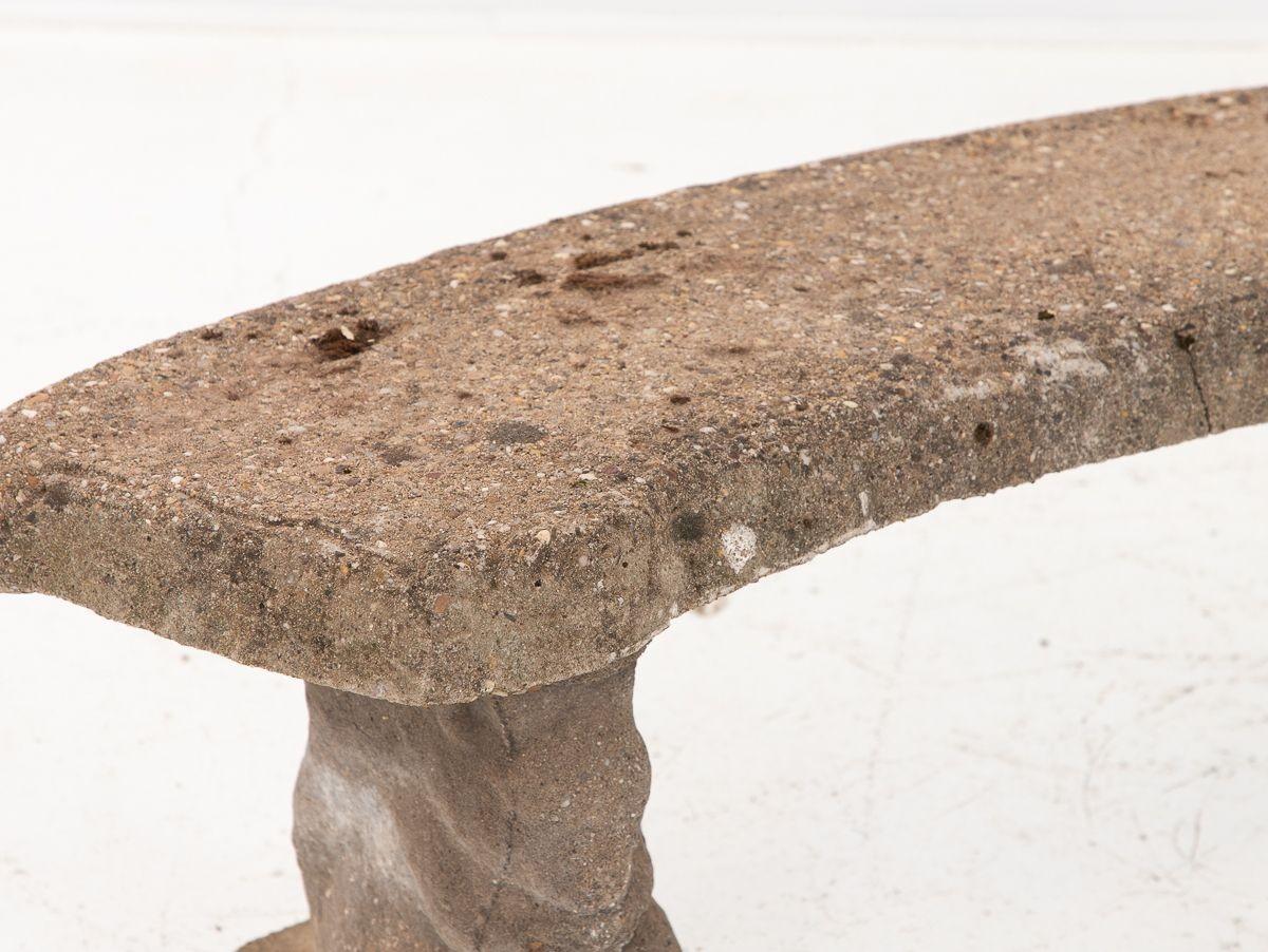 stone squirrel bench