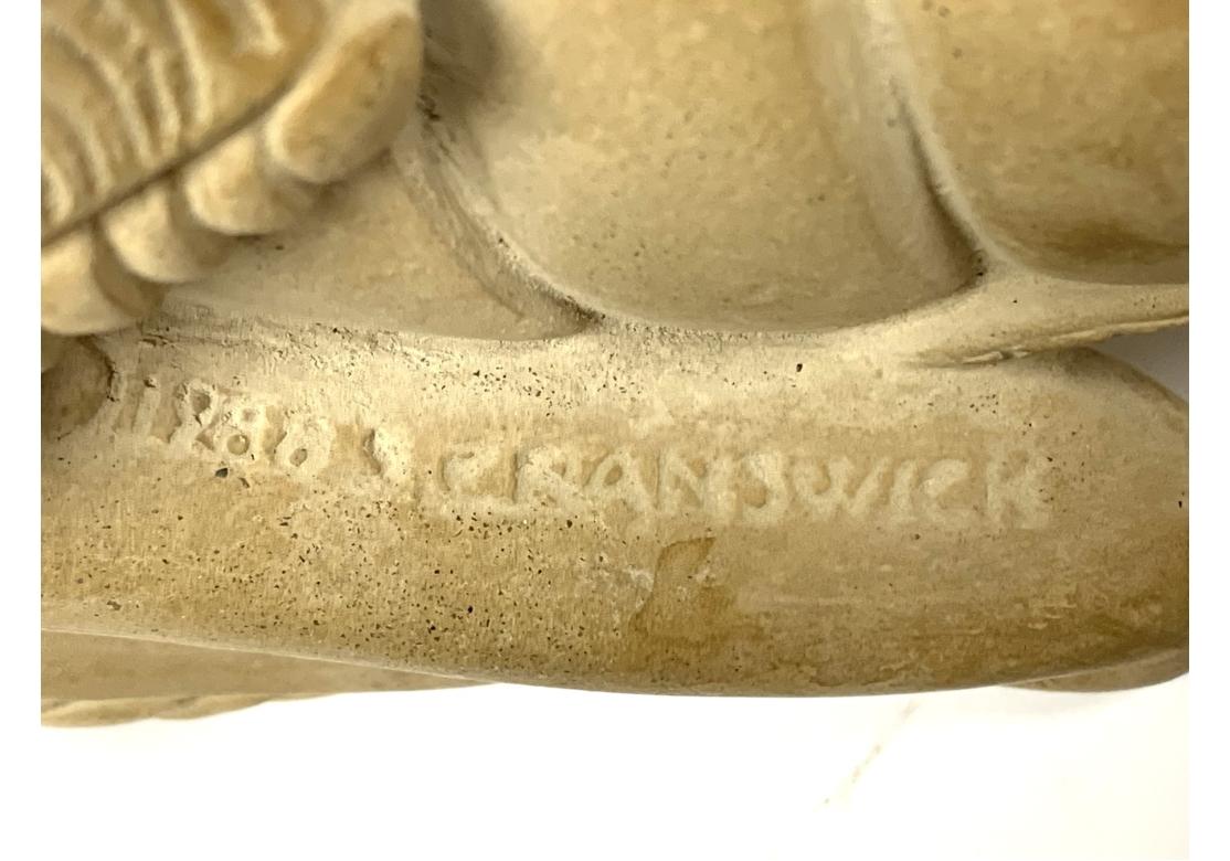 Vintage Cast Stone Grasshopper Figure For Sale 4