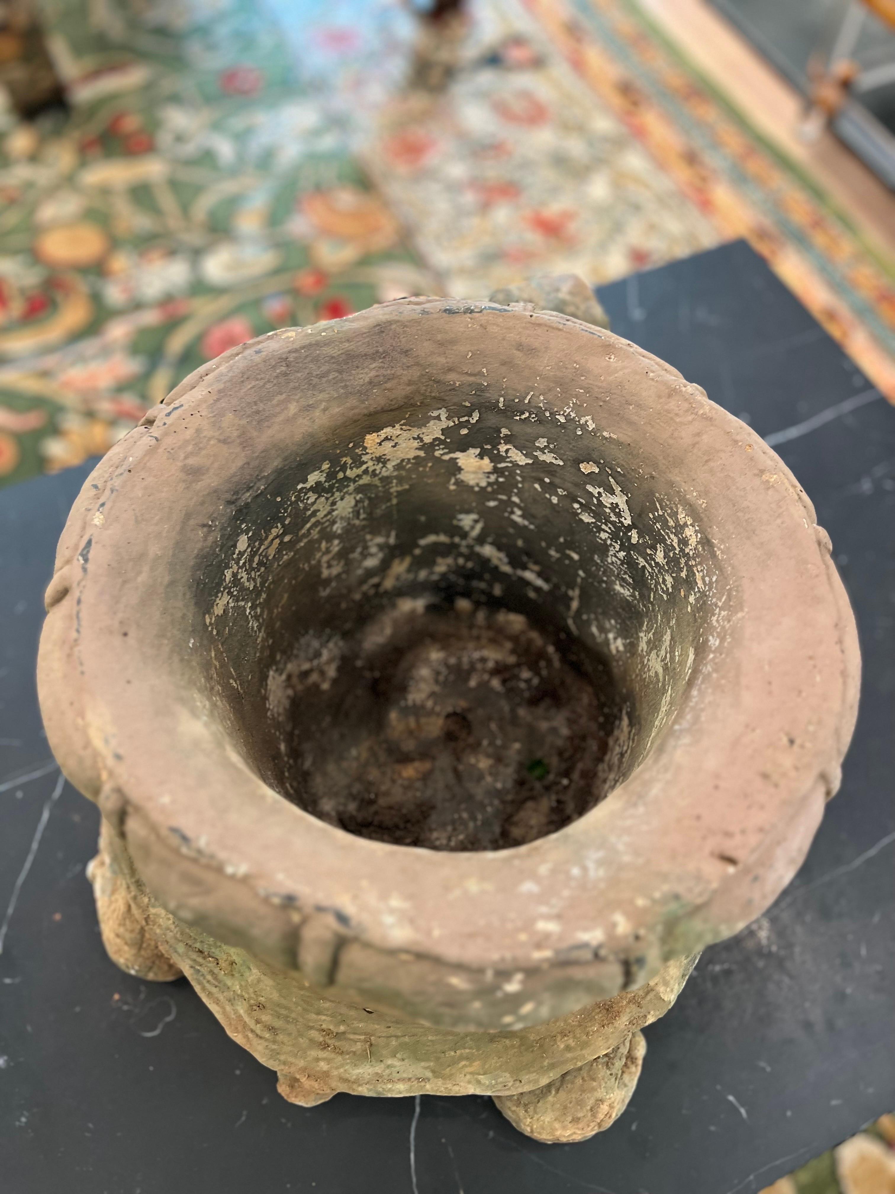 20th Century Vintage Cast Stone Turtle/Tortoise Planter For Sale