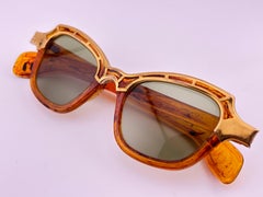 Vintage Cat Eye 1960's Stained Glass Handmade in Usa Sunglasses