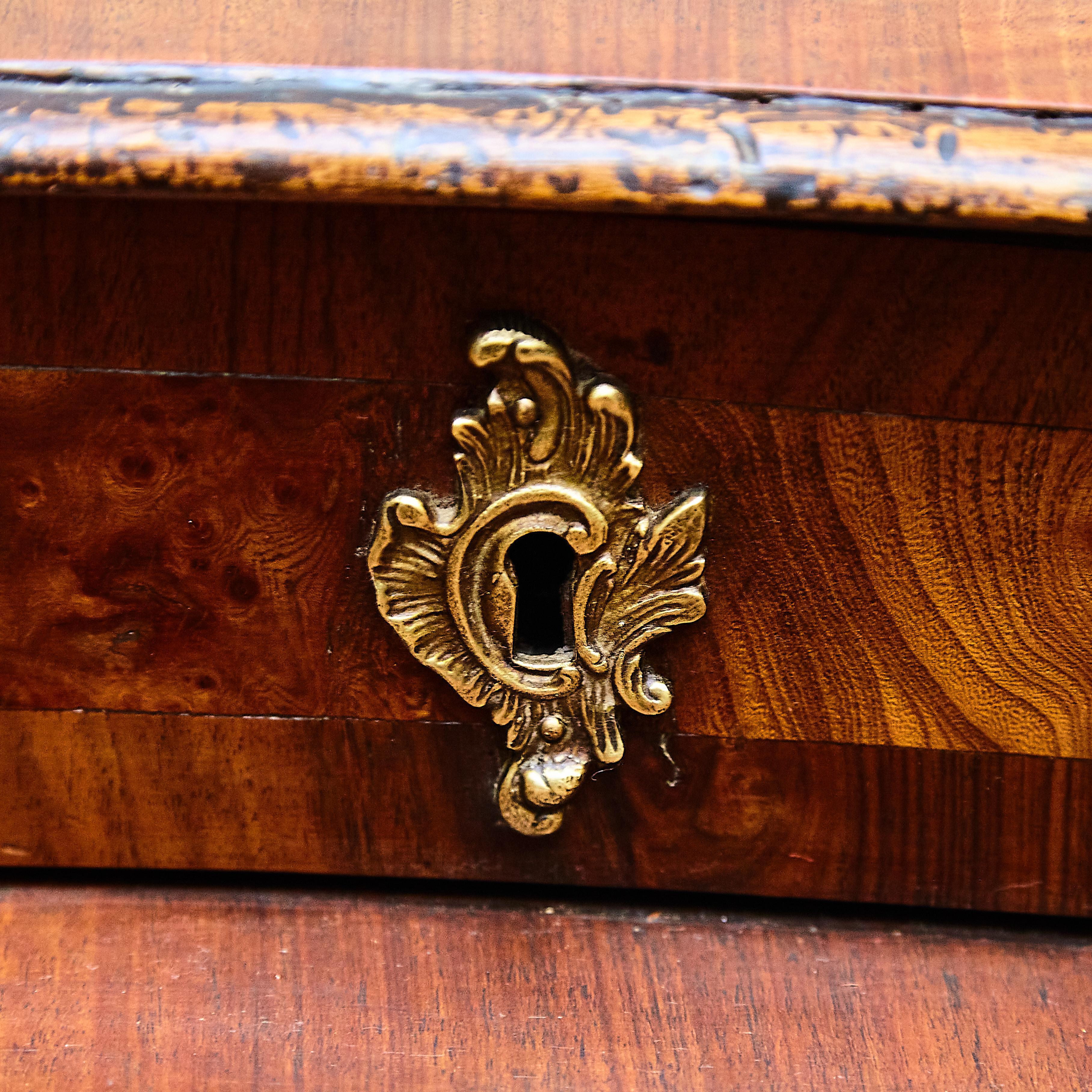 Vintage Catalan Wood Chest with Drawers, Spain, circa 1930 – Original Condition For Sale 6