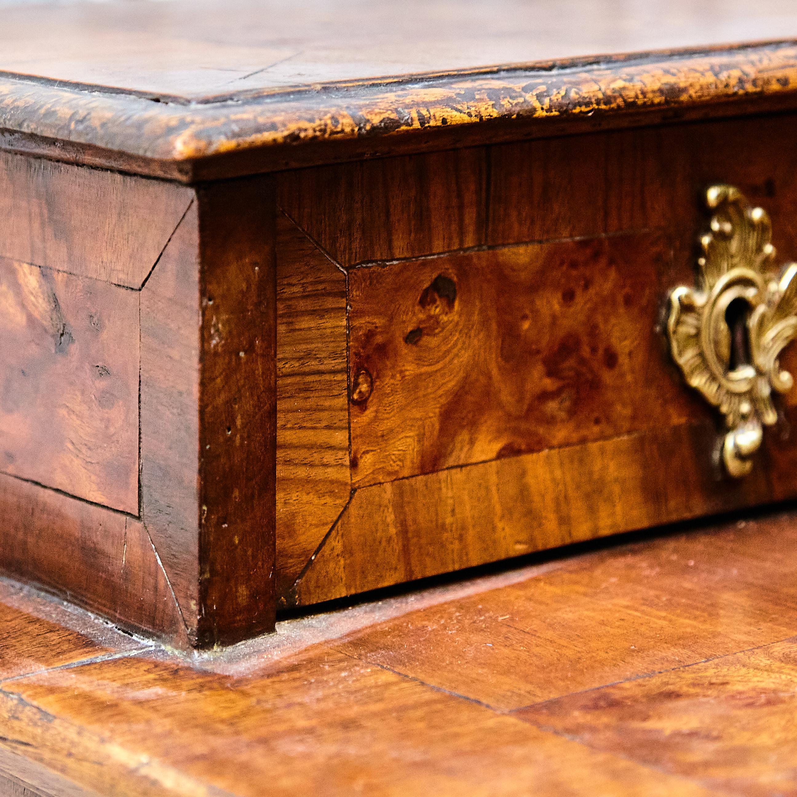 Vintage Catalan Wood Chest with Drawers, Spain, circa 1930 – Original Condition For Sale 7