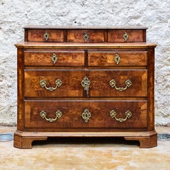 Vintage Catalan Wood Chest with Drawers, Spain, circa 1930 – Original Condition