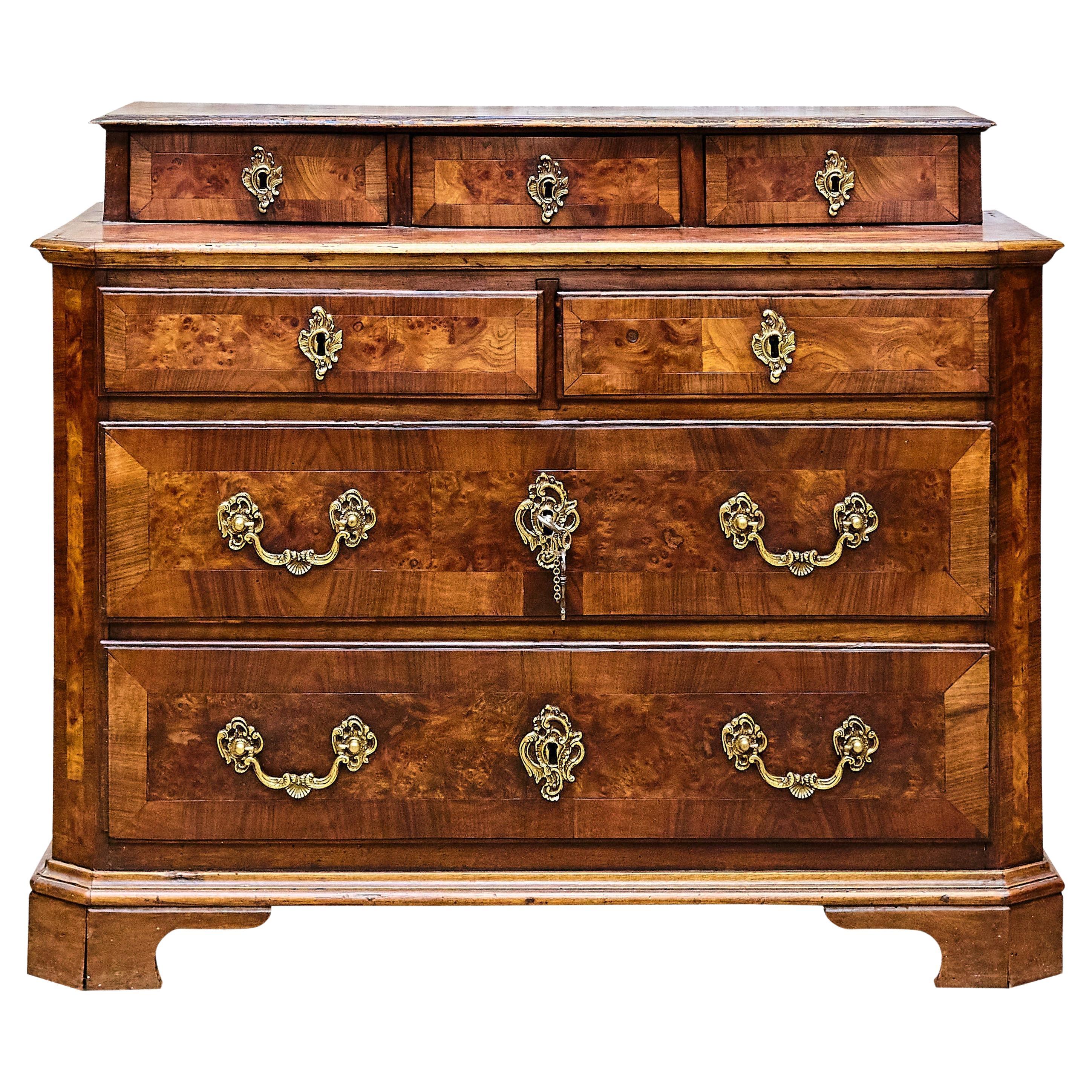 Vintage Catalan Wood Chest with Drawers, Spain, circa 1930 – Original Condition